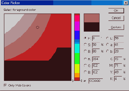 Диалоговое окно Color Picker